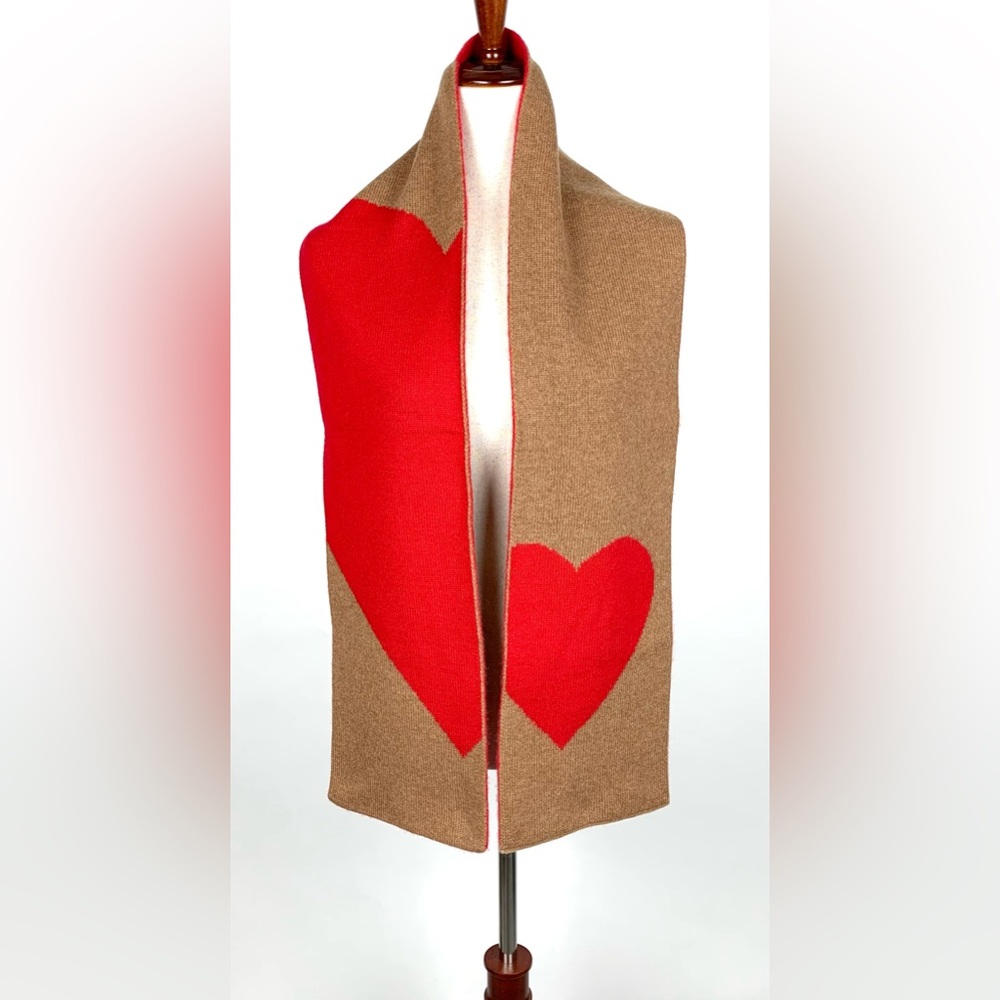 J Crew Collection Cashmere Heart Scarf